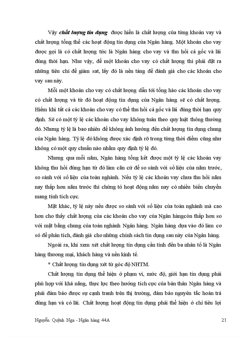 image for page Nâng cao chất lượng Tín Dụng đối với Doanh nghiệp vừa và nhỏ tại Chi nhánh Ngân hàng Ngoại thương Hà Nội 1