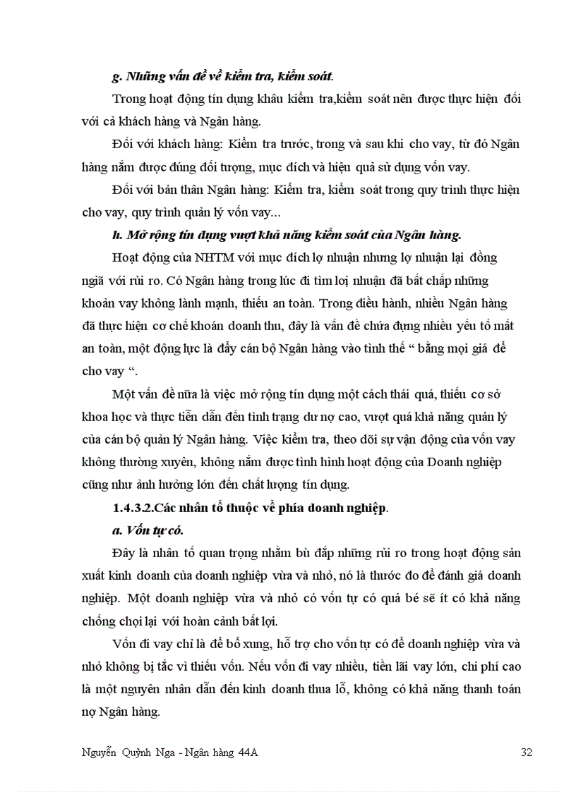 image for page Nâng cao chất lượng Tín Dụng đối với Doanh nghiệp vừa và nhỏ tại Chi nhánh Ngân hàng Ngoại thương Hà Nội 1