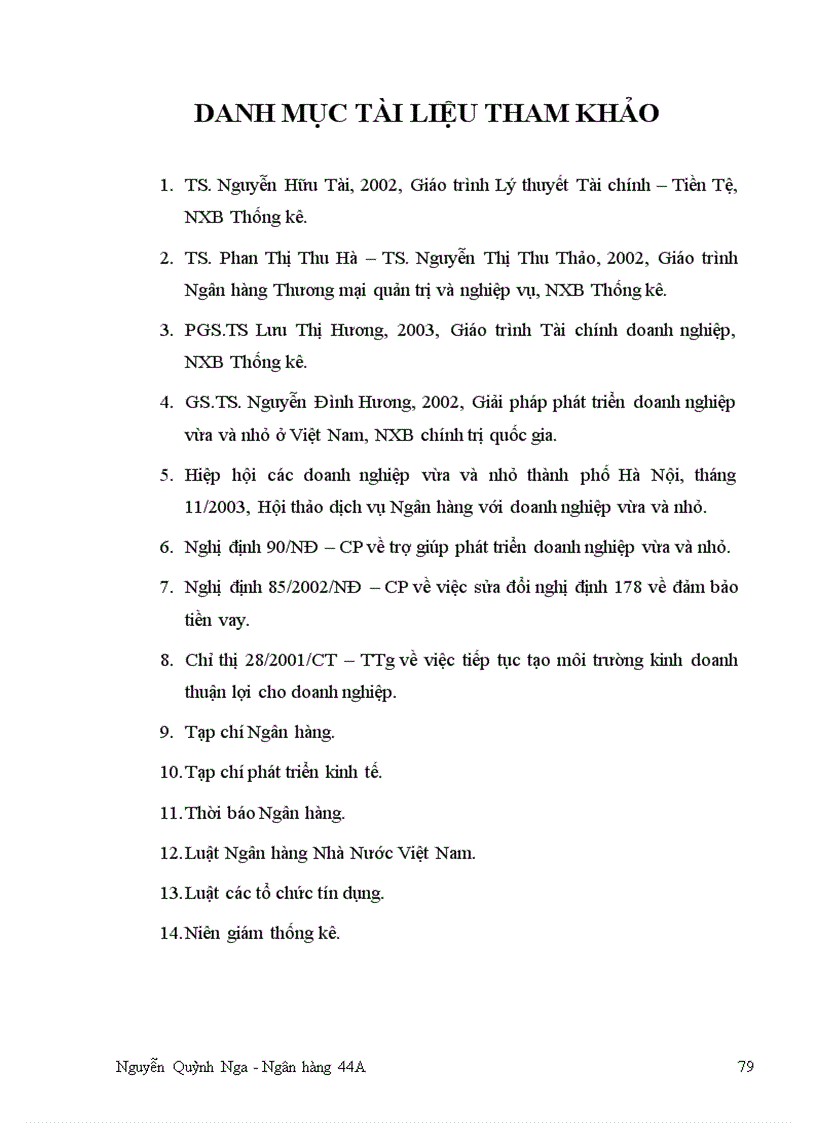 image for page Nâng cao chất lượng Tín Dụng đối với Doanh nghiệp vừa và nhỏ tại Chi nhánh Ngân hàng Ngoại thương Hà Nội 1