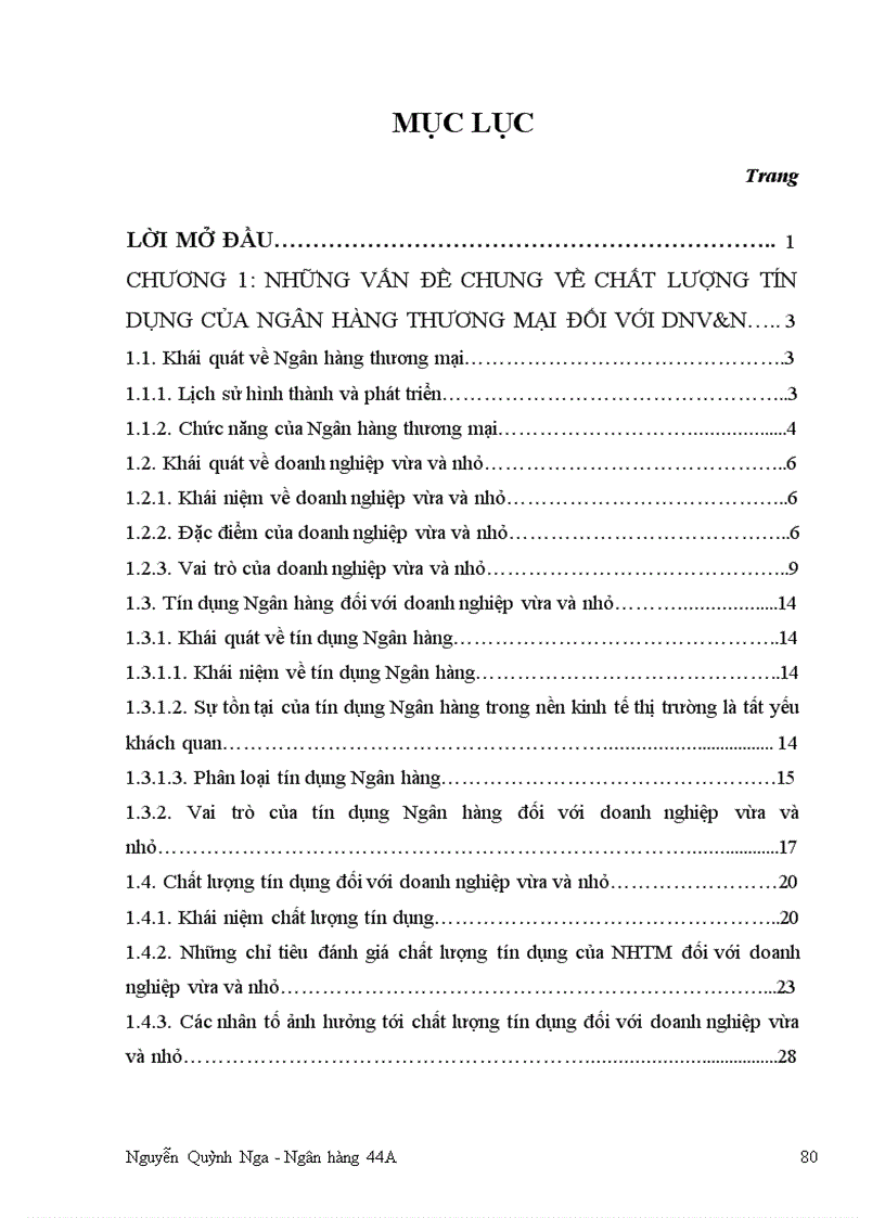 image for page Nâng cao chất lượng Tín Dụng đối với Doanh nghiệp vừa và nhỏ tại Chi nhánh Ngân hàng Ngoại thương Hà Nội 1