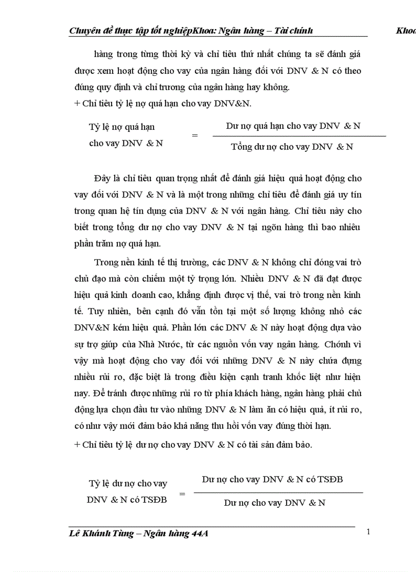 image for page Nâng cao hiệu quả của hoạt động cho vay đối với DNV N tại Chi nhánh Ngân Hàng Đầu Tư và Phát Triển Đông Đô 1