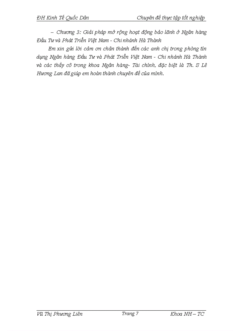 image for page Mở rộng hoạt động bảo lãnh tại Ngân hàng Đầu Tư và Phát Triển Việt Nam Chi nhánh Hà Thành