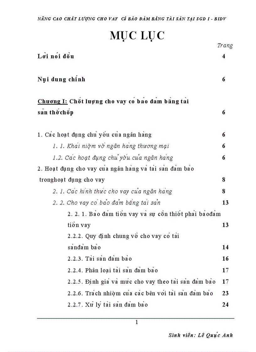 image for page nâng cao chất lượng cho vay có bảo đảm bằng tài sản tại sgd i bidv 1