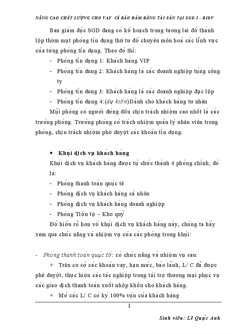 image for page nâng cao chất lượng cho vay có bảo đảm bằng tài sản tại sgd i bidv 1