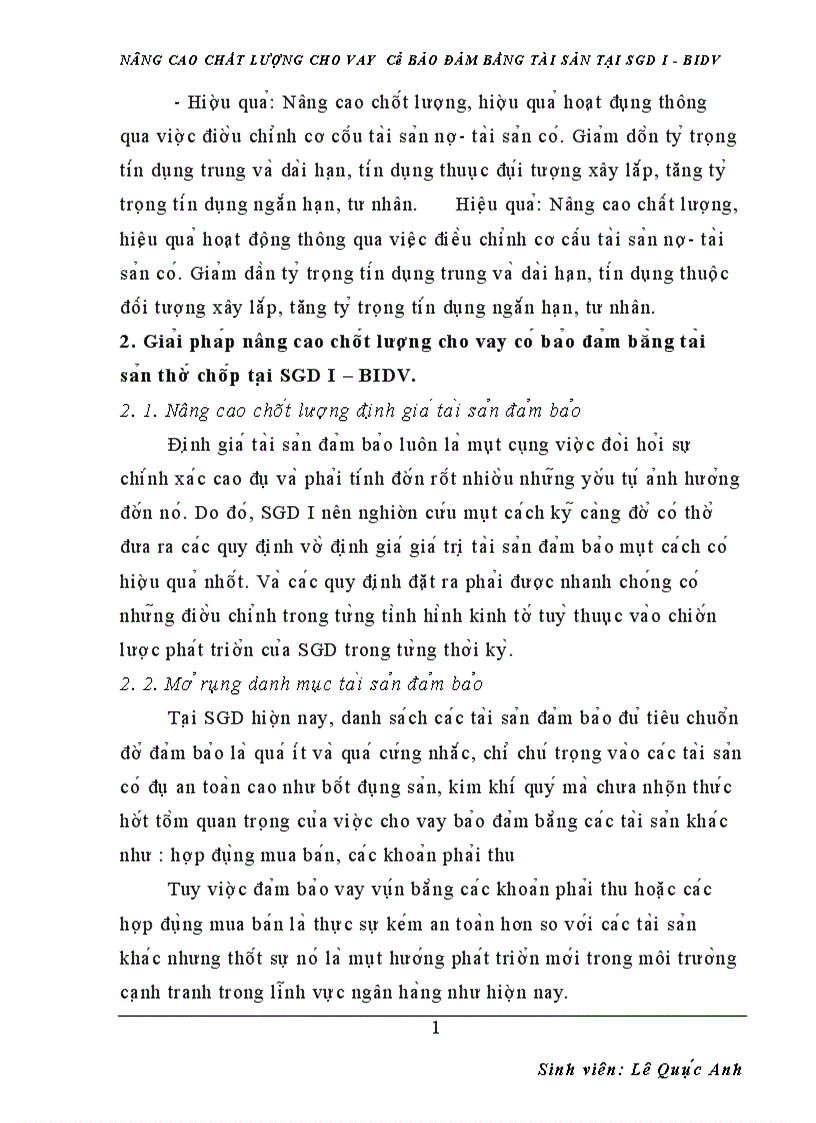 image for page nâng cao chất lượng cho vay có bảo đảm bằng tài sản tại sgd i bidv 1