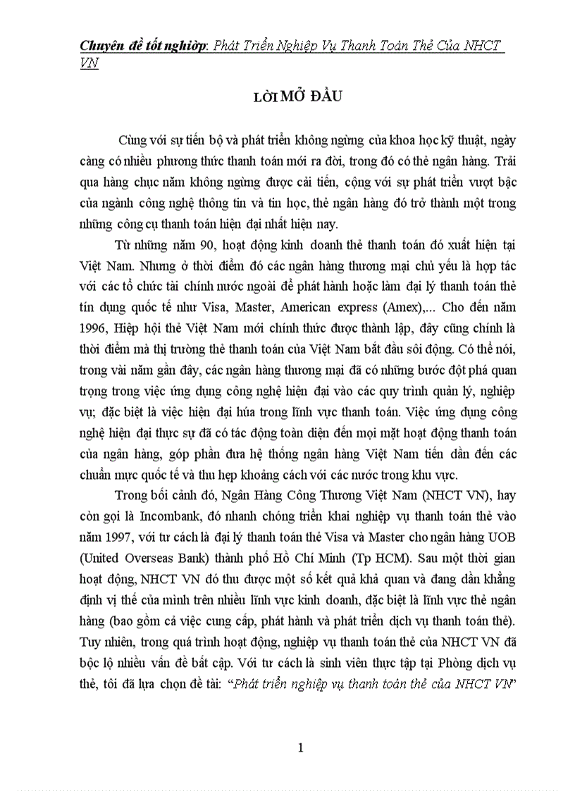 image for page Phát triển nghiệp vụ thanh toán thẻ của NHCT VN 1