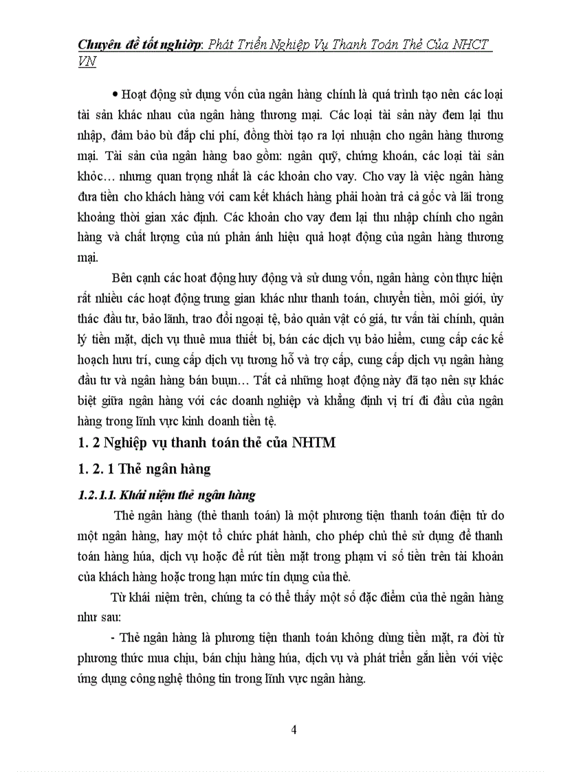 image for page Phát triển nghiệp vụ thanh toán thẻ của NHCT VN 1