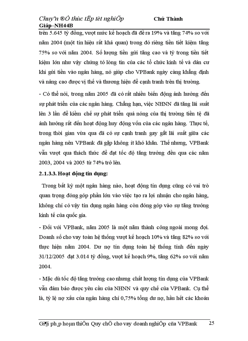 image for page Giải pháp hoàn thiện Quy chế cho vay doanh nghiệp của VPBank chi nhánh Hà Nội 1