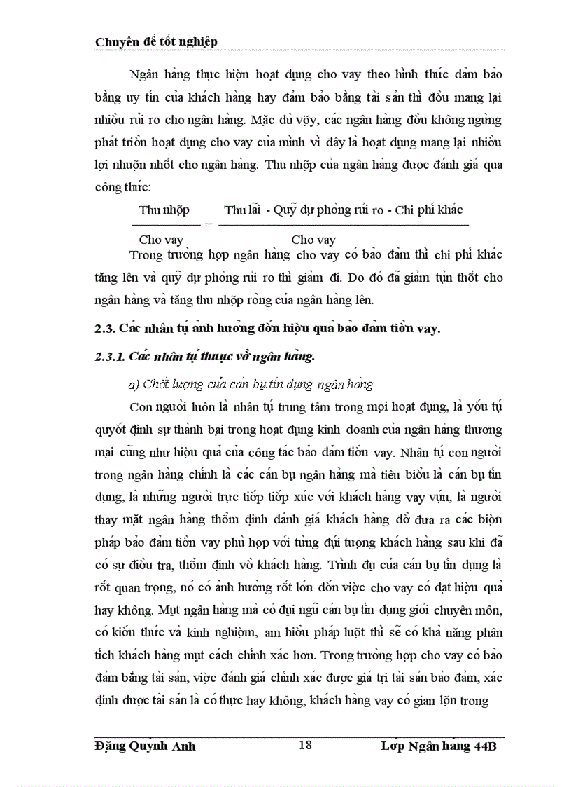 image for page Nâng cao hiê u qua cu a hoa t đô ng ba o đa m tiê n vay ta i Sơ giao di ch I Ngân ha ng Công thương Viê t Nam