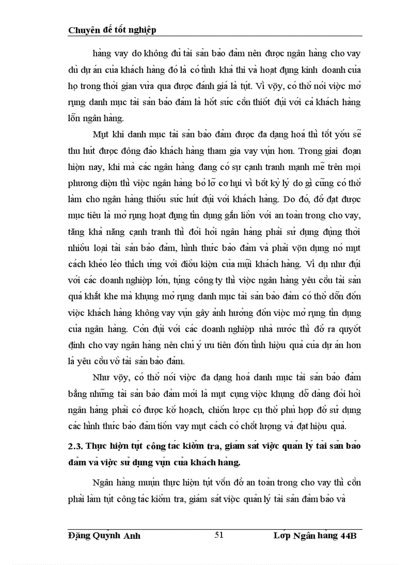 image for page Nâng cao hiê u qua cu a hoa t đô ng ba o đa m tiê n vay ta i Sơ giao di ch I Ngân ha ng Công thương Viê t Nam