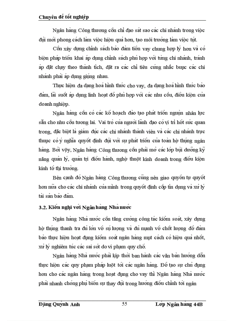 image for page Nâng cao hiê u qua cu a hoa t đô ng ba o đa m tiê n vay ta i Sơ giao di ch I Ngân ha ng Công thương Viê t Nam