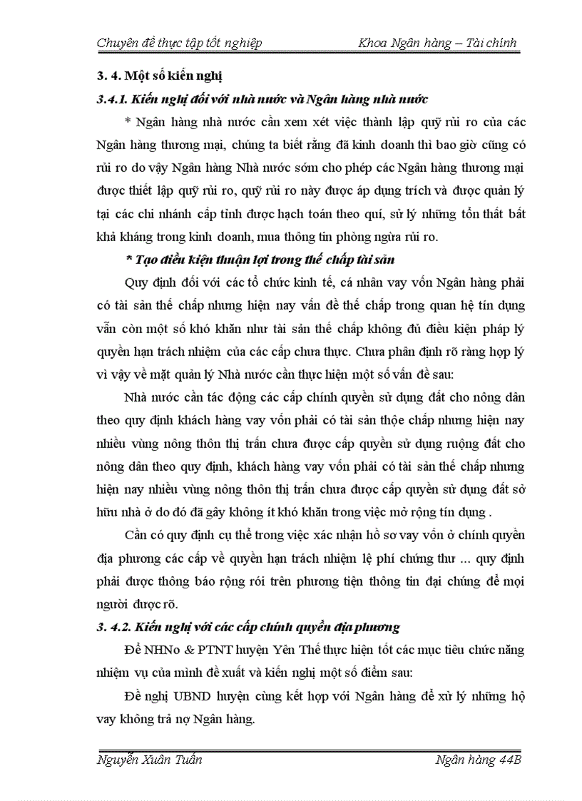 image for page Giải pháp nâng cao chất lượng tín dung cho vay hộ sản xuất NHNo PTNT huyện Yên Thế tỉnh Bắc Giang