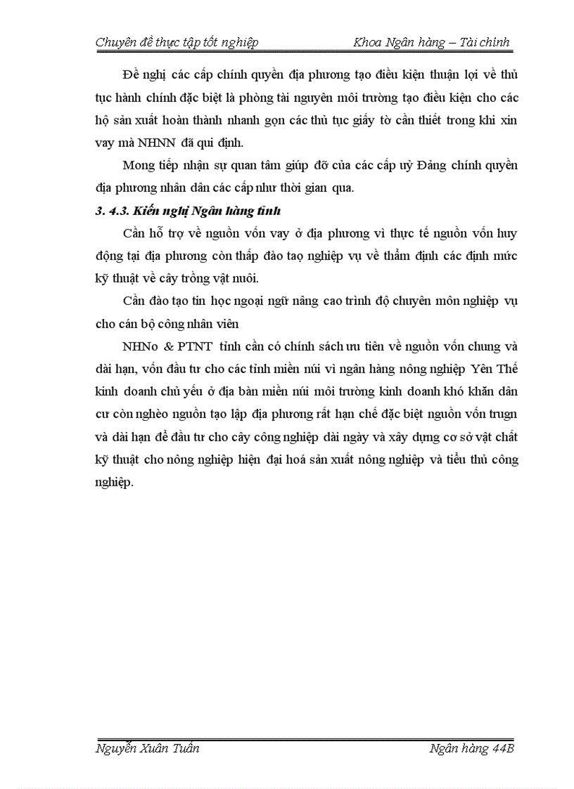 image for page Giải pháp nâng cao chất lượng tín dung cho vay hộ sản xuất NHNo PTNT huyện Yên Thế tỉnh Bắc Giang