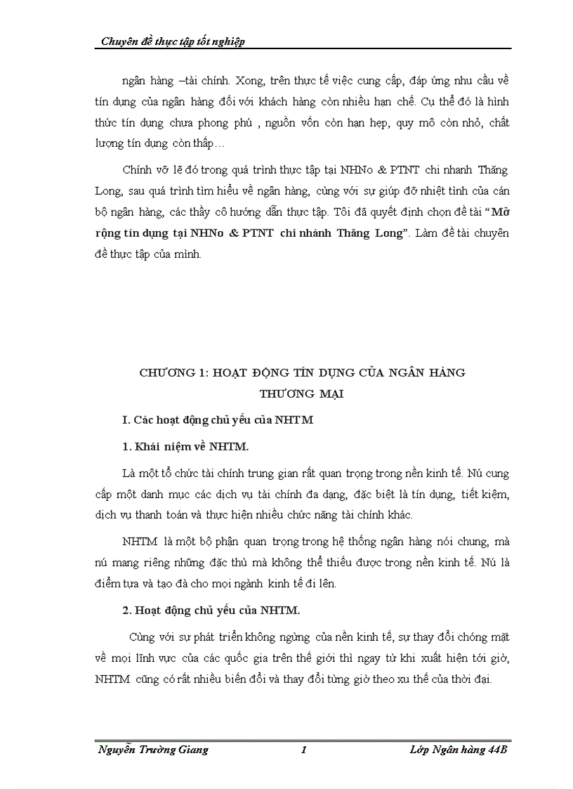 image for page Mở rộng tín dụng tại NHNo PTNT chi nhánh Thăng Long