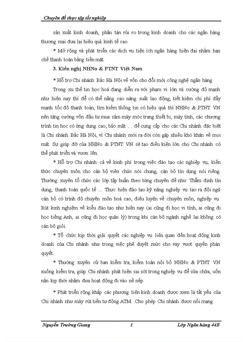 image for page Mở rộng tín dụng tại NHNo PTNT chi nhánh Thăng Long