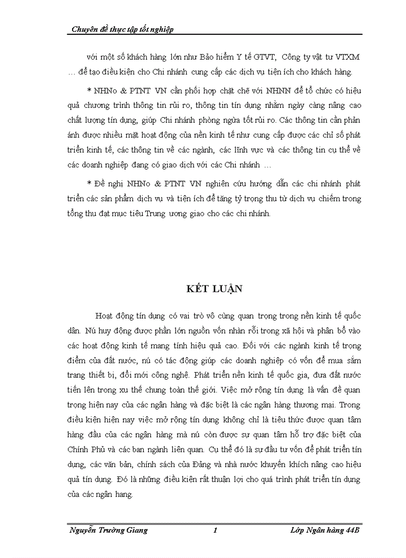 image for page Mở rộng tín dụng tại NHNo PTNT chi nhánh Thăng Long