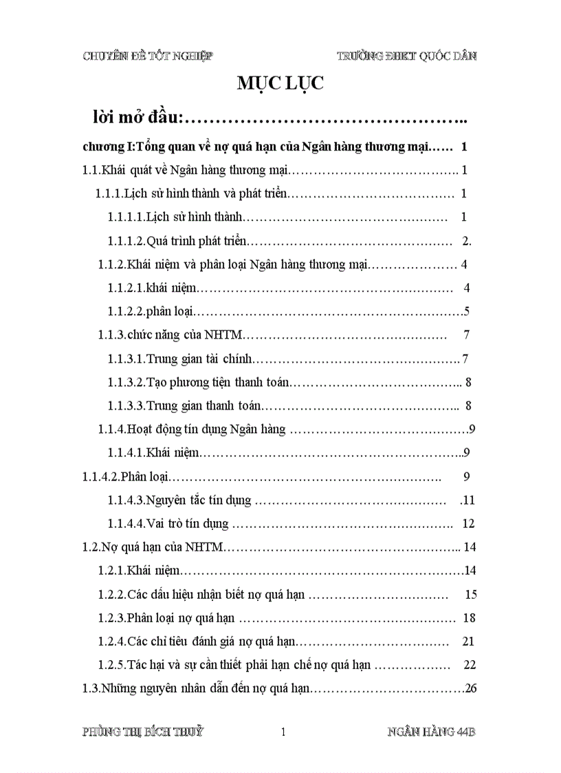 image for page Giải pháp hạn chế và xử lý nợ quá hạn tại chi nhánh Ngân hàng NHNN PTNT Phan Đình Phùng Hà Nội