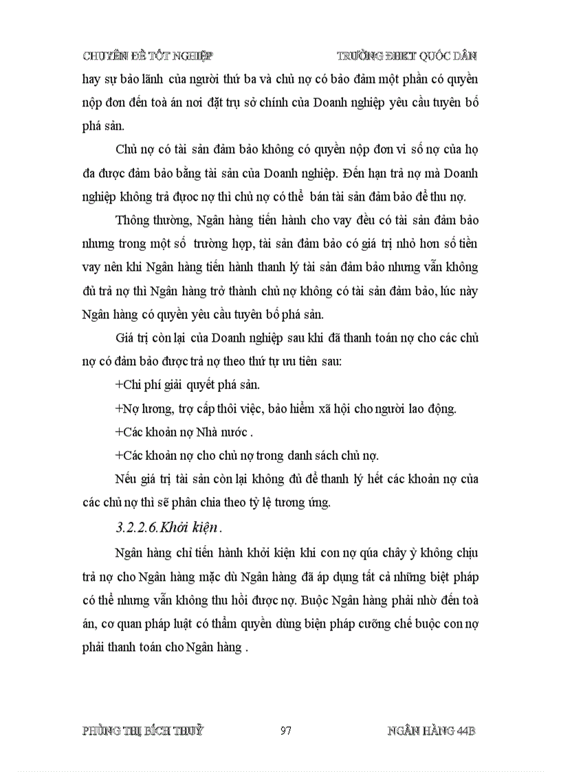 image for page Giải pháp hạn chế và xử lý nợ quá hạn tại chi nhánh Ngân hàng NHNN PTNT Phan Đình Phùng Hà Nội