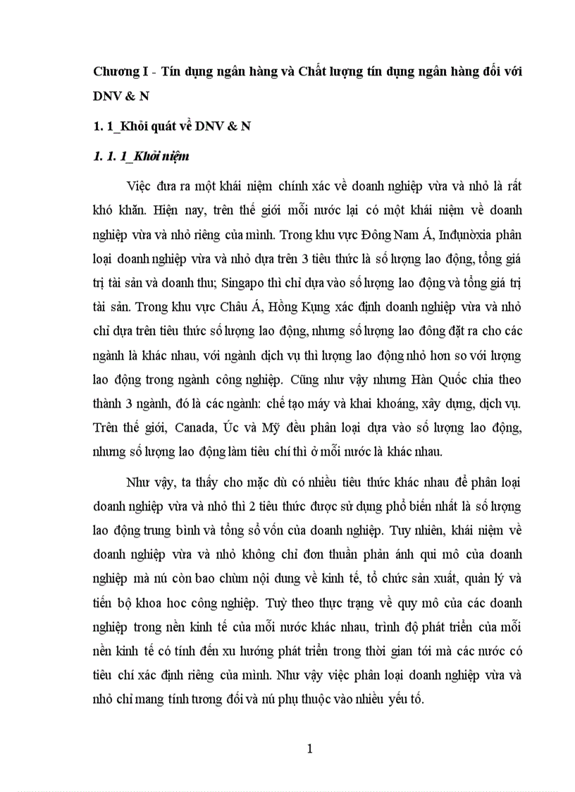 image for page Nâng cao chất lượng tín dụng đối với doanh nghiệp vừa và nhỏ tại Ngân hàng Công thương Thanh Xuân 1