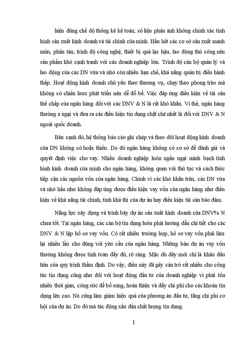 image for page Nâng cao chất lượng tín dụng đối với doanh nghiệp vừa và nhỏ tại Ngân hàng Công thương Thanh Xuân 1