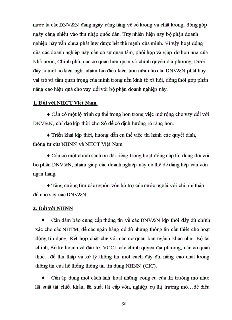 image for page Nâng cao hiệu quả cho vay DNV N tại Sở giao dịch I NHCT Việt Nam