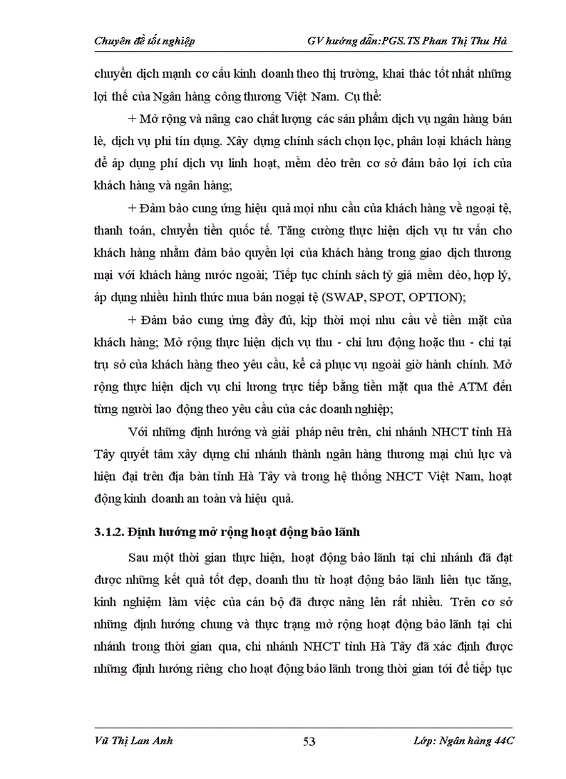 image for page Mở rộng hoạt động bảo lãnh tại Chi nhánh Ngân hàng công thương Tỉnh Hà Tây