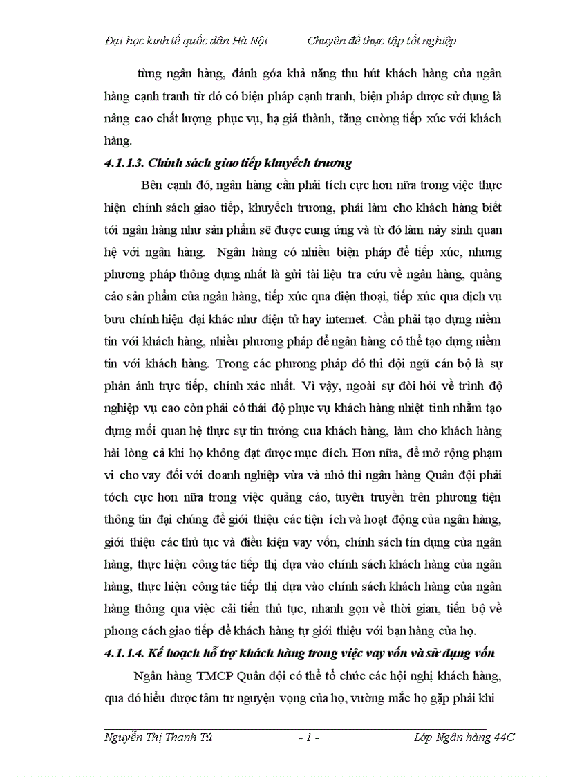 image for page Mở rộng tín dụng đối với các doanh nghiệp vừa và nhỏ tại sở giao dịch ngân hàng thương mại cổ phần Quân đội