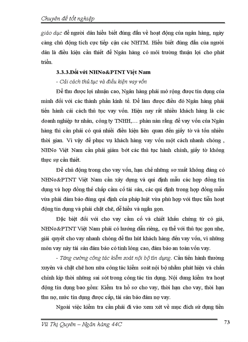 image for page Nâng cao chất lượng tín dụng đối với các doanh nghiệp ngoài quốc doanh tại chi nhánh Ngân hàng Nông nghiệp và phát triển nông thôn Láng Hạ