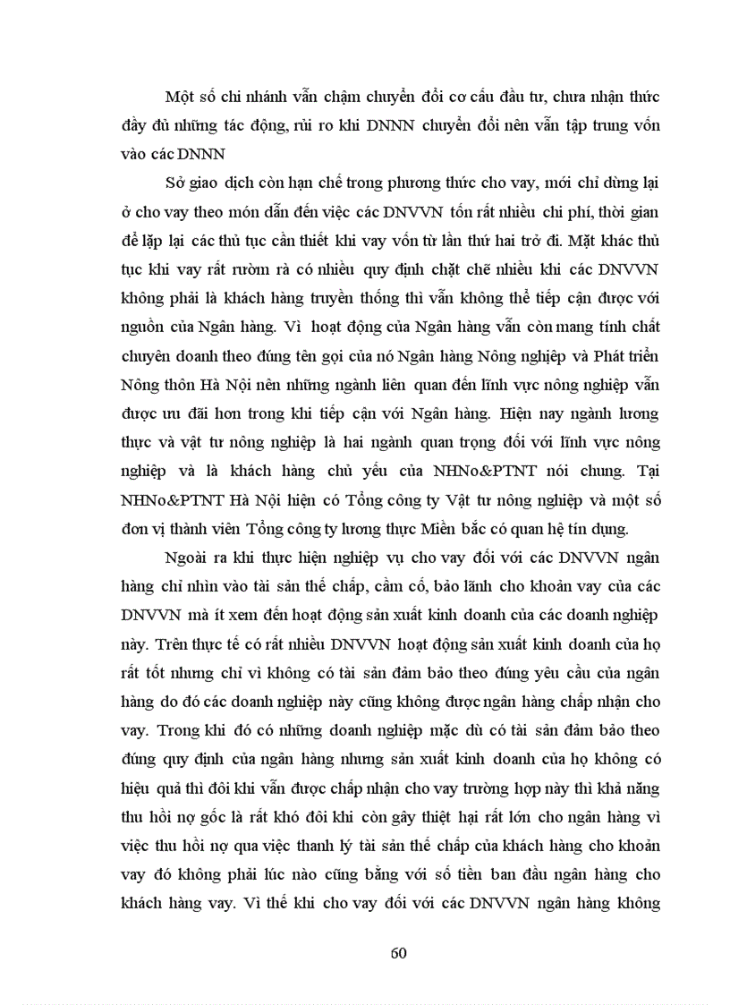 image for page Mở rộng tín dụng đối với các doanh nghiệp vừa và nhỏ tại Ngân hàng Nông nghiệp và Phát triển Nông thôn Hà Nội