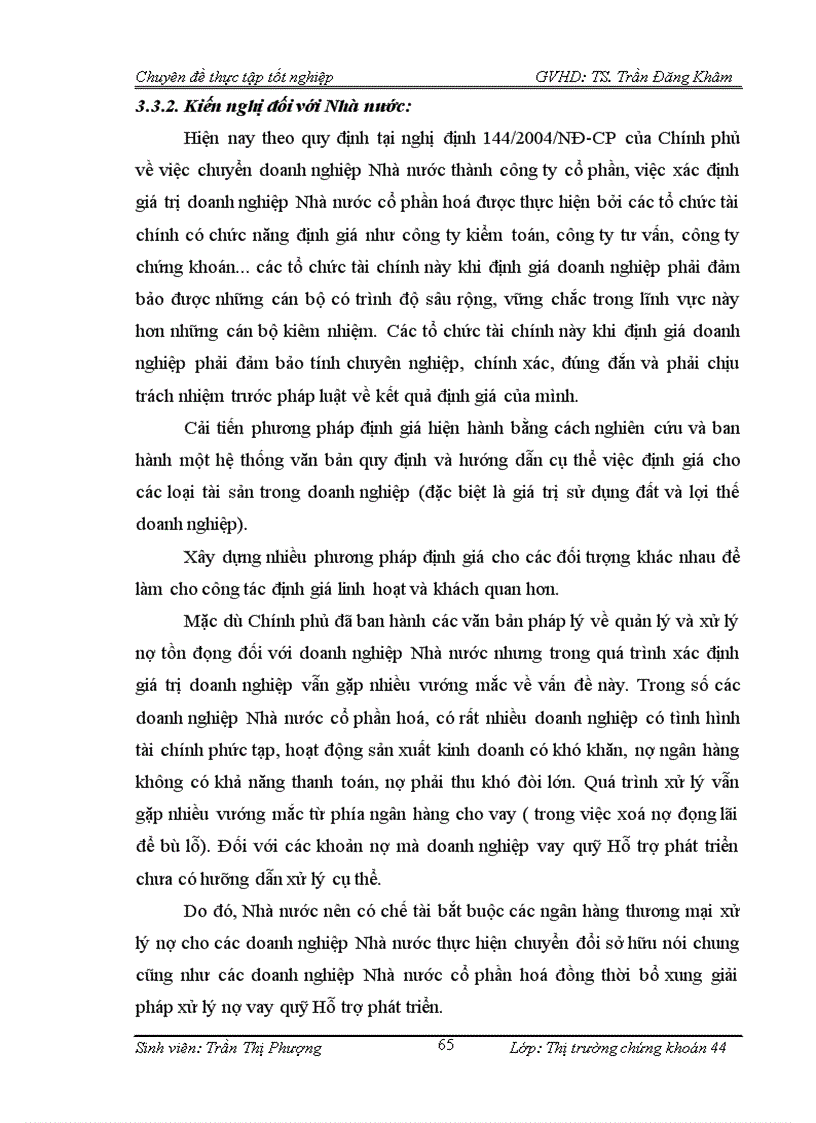 image for page Hoàn thiện công tác định giá doanh nghiệp cổ phần hoá tại Công ty chứng khoán NHNO PTNT Việt Nam