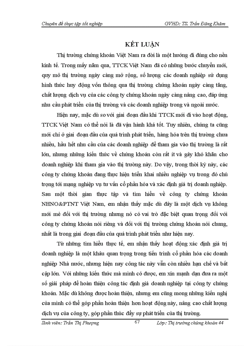 image for page Hoàn thiện công tác định giá doanh nghiệp cổ phần hoá tại Công ty chứng khoán NHNO PTNT Việt Nam