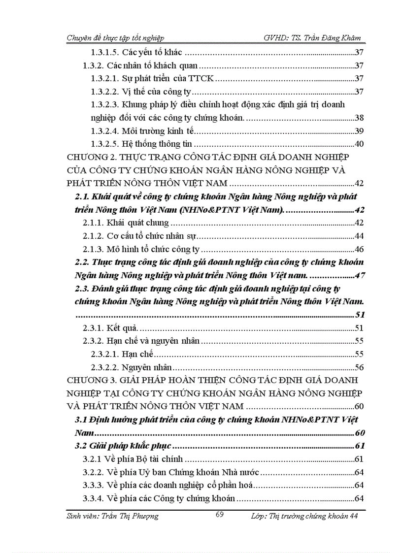image for page Hoàn thiện công tác định giá doanh nghiệp cổ phần hoá tại Công ty chứng khoán NHNO PTNT Việt Nam