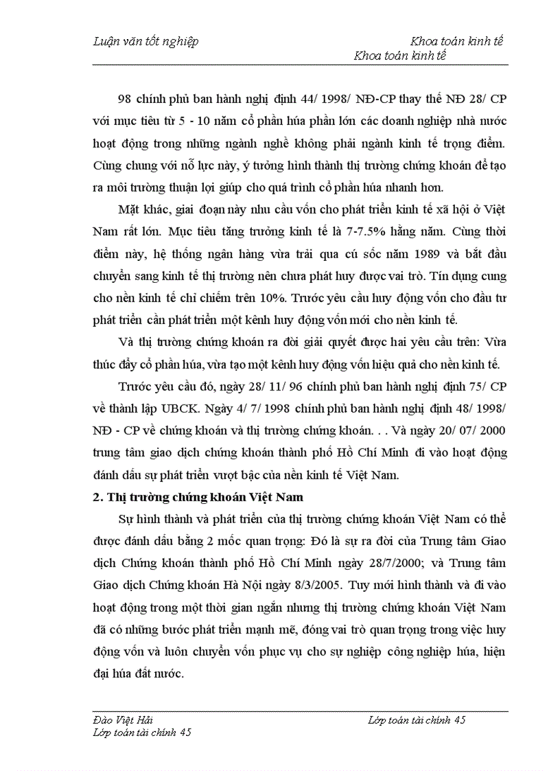 image for page Ứng dụng các công cụ toán tài chính trong phân tích danh mục đầu tư trên thị trường chứng khoán Việt Nam