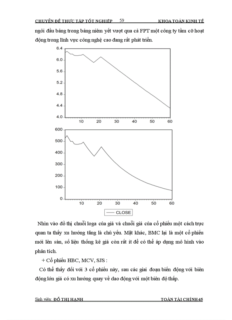 image for page Phân tích động thái giá cổ phiếu và tính thanh khoản của một số cổ phiếu trên thị trường chứng khoán VN