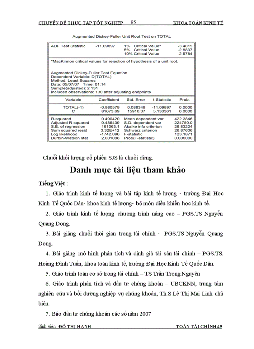 image for page Phân tích động thái giá cổ phiếu và tính thanh khoản của một số cổ phiếu trên thị trường chứng khoán VN