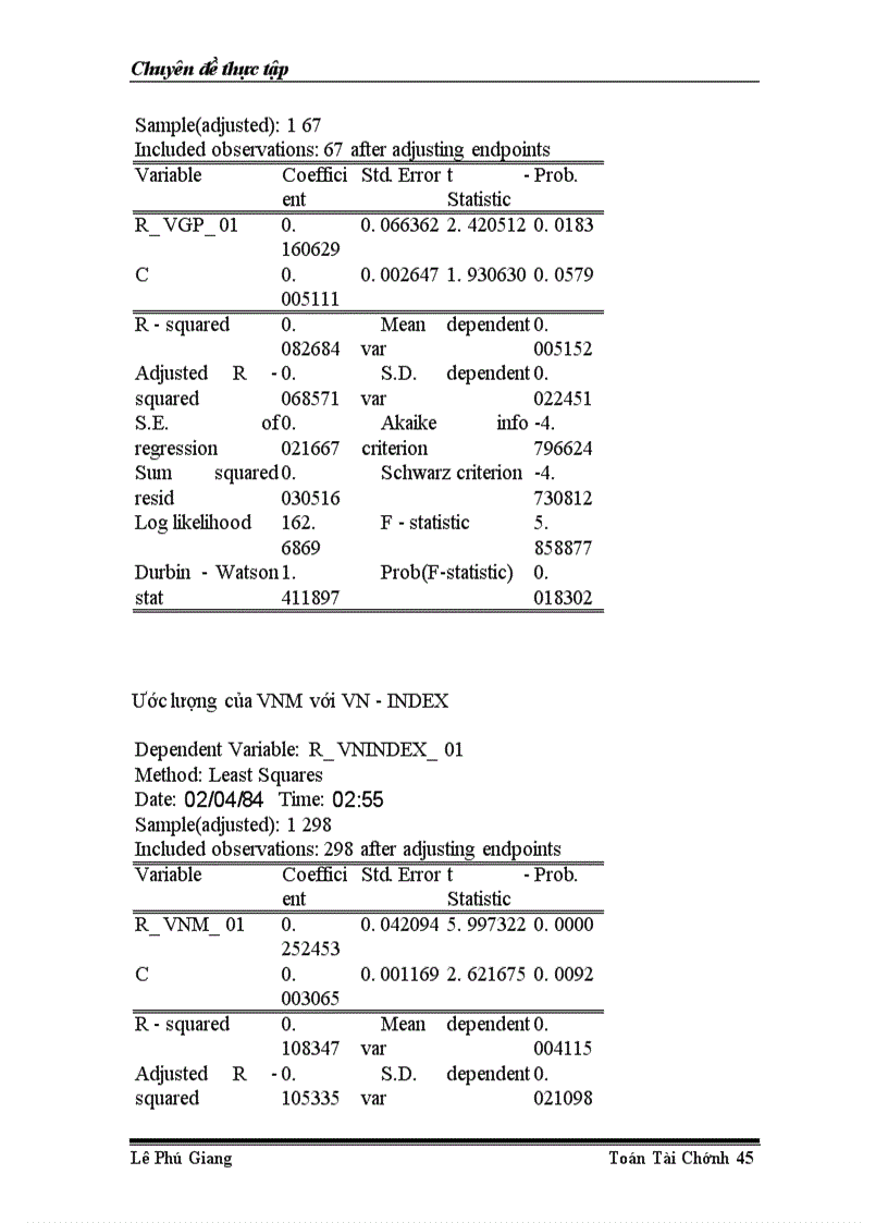 image for page Phân tích ảnh hưởng của các cổ phiếu lớn trên sàn giao dịch Thành Phố Hồ Chí Minh đến chỉ số VN INDEX