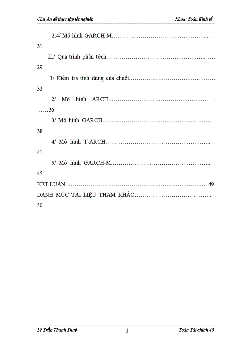 image for page Sử dụng mô hình ARCH GARCH để phân tích và đành giá rủi ro tín dụng tại Ngân hàng Quốc tế VIB