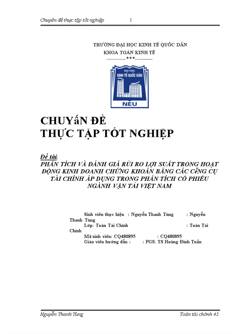 image for page Phân tích và đánh giá rủi ro lợi suất trong hoạt động kinh doanh chứng khoán bằng các công cụ tài chính áp dụng trong phân tích cổ phiếu ngành vận tải việt nam