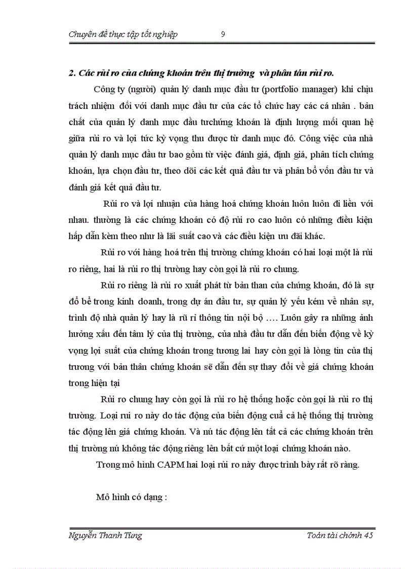 image for page Phân tích và đánh giá rủi ro lợi suất trong hoạt động kinh doanh chứng khoán bằng các công cụ tài chính áp dụng trong phân tích cổ phiếu ngành vận tải việt nam