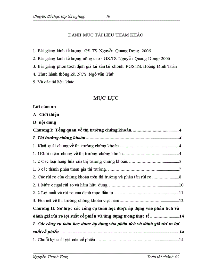 image for page Phân tích và đánh giá rủi ro lợi suất trong hoạt động kinh doanh chứng khoán bằng các công cụ tài chính áp dụng trong phân tích cổ phiếu ngành vận tải việt nam