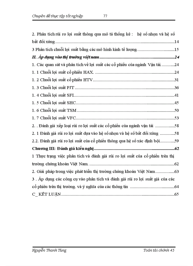 image for page Phân tích và đánh giá rủi ro lợi suất trong hoạt động kinh doanh chứng khoán bằng các công cụ tài chính áp dụng trong phân tích cổ phiếu ngành vận tải việt nam