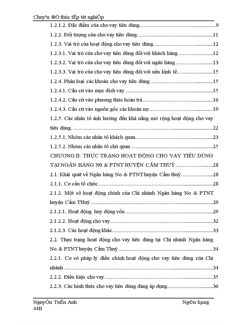 image for page Giải pháp mở rộng cho vay tiêu dùng tại Ngân hàng No PTNT huyện Cẩm Thuỷ