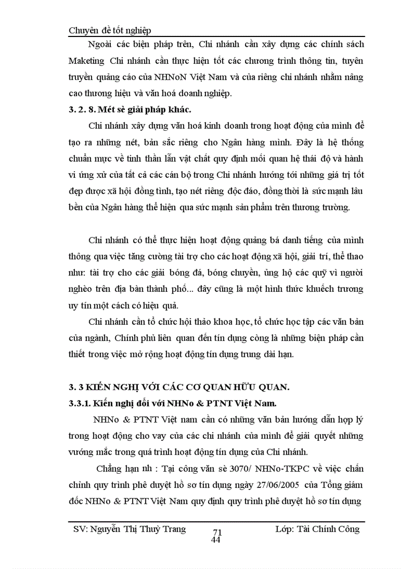image for page Giải pháp mở rộng tín dụng trung dài hạn tại NHNo PTNT chi nhánh Láng Hạ