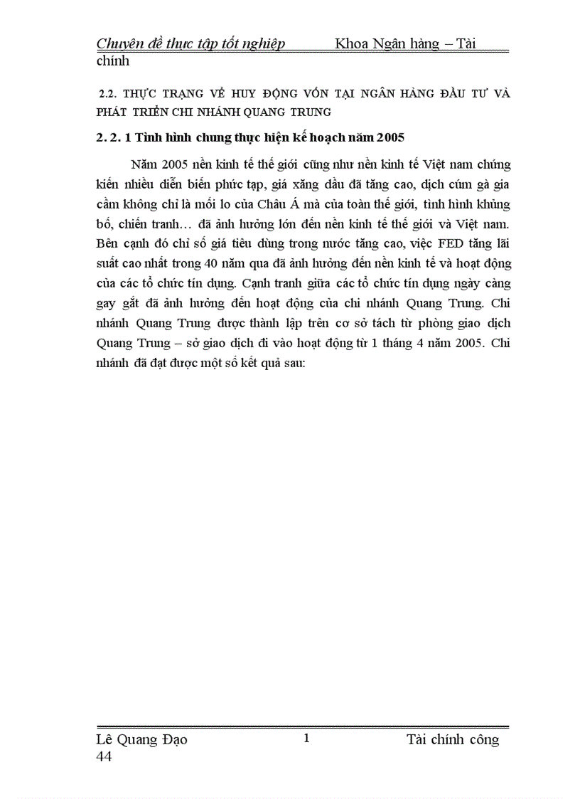 image for page Giải pháp tăng cường huy động vốn tại Ngân hàng Đầu tư và Phát triển chi nhánh Quang Trung