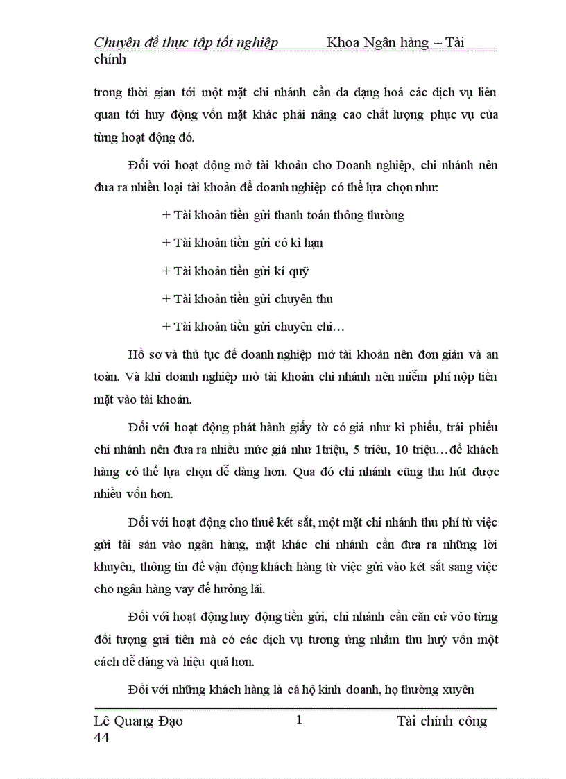 image for page Giải pháp tăng cường huy động vốn tại Ngân hàng Đầu tư và Phát triển chi nhánh Quang Trung