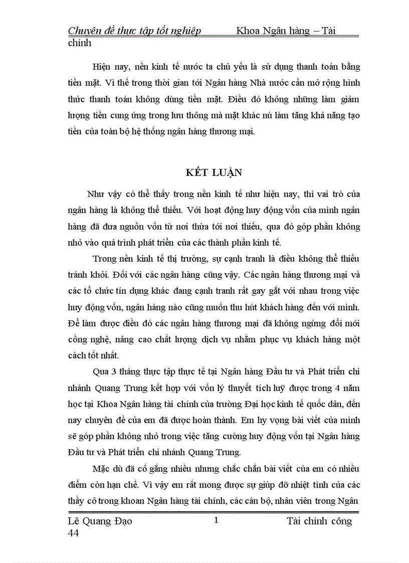 image for page Giải pháp tăng cường huy động vốn tại Ngân hàng Đầu tư và Phát triển chi nhánh Quang Trung