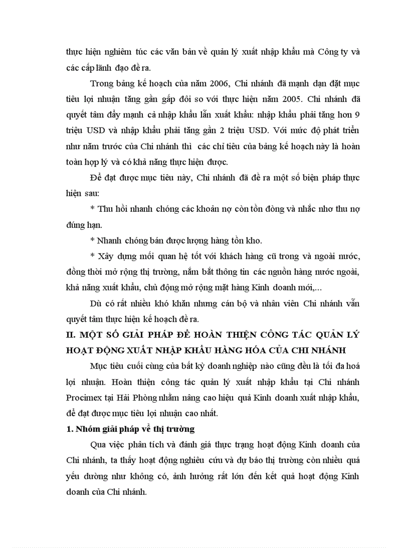 image for page Một số giải pháp nhằm hoàn thiện công tác quản lý hoạt động xuất nhập khẩu tại Chi nhánh Công ty Kinh doanh Chế biến hàng xuất nhập khẩu tại Thành phố Hải Phòng
