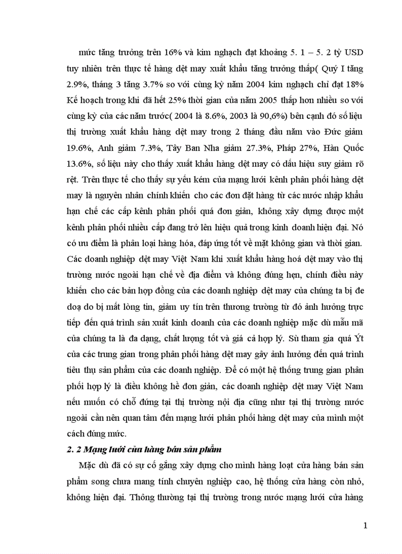 image for page thực trạng quản lý kênh phân phối hàng dệt may việt nam