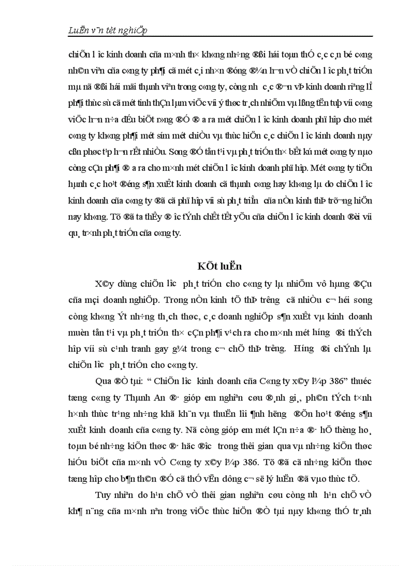 image for page Chiến lược kinh doanh của Công ty xây lắp 386 Bộ Quốc Phòng