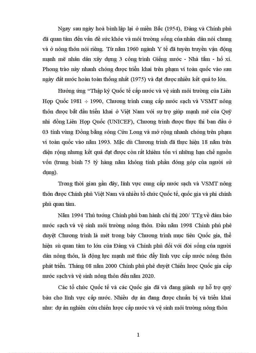 image for page Thực trạng và một số giải pháp cung cấp nước sạch và vệ sinh môi trường nông thôn tỉnh Hưng Yên